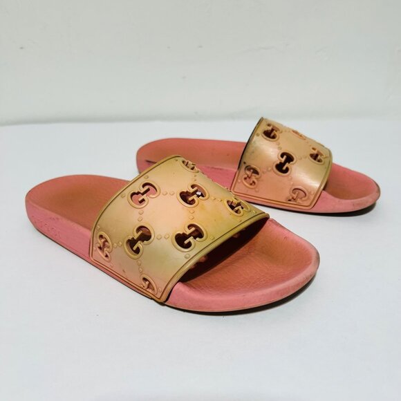 Gucci Womens Sz 36 Pink Slide Sandals - Picture 4 of 10